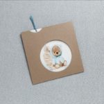 ΠΡΟΣΚΛΗΤΗΡΙΟ ΒΑΠΤΙΣΗΣ CUTE TEDDY BEAR - Image 2