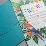 ΠΡΟΣΚΛΗΤΗΡΙΟ ΒΑΠΤΙΣΗΣ TROPICAL ALOHA - Image 2