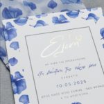 ΠΡΟΣΚΛΗΤΗΡΙΟ ΒΑΠΤΙΣΗΣ BLUE FLOWERS - Image 3
