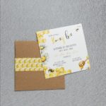 ΠΡΟΣΚΛΗΤΗΡΙΟ ΒΑΠΤΙΣΗΣ HONEY BEE