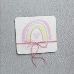 ΠΡΟΣΚΛΗΤΗΡΙΟ ΒΑΠΤΙΣΗΣ RAINBOW AND HEART - Image 2