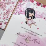 ΠΡΟΣΚΛΗΤΗΡΙΟ ΒΑΠΤΙΣΗΣ CHERRY BLOSSOM - Image 2