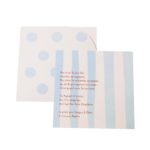 ΠΡΟΣΚΛΗΤΗΡΙΟ ΒΑΠΤΙΣΗΣ BLUE DOTS N STRIPES