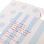 ΠΡΟΣΚΛΗΤΗΡΙΟ ΒΑΠΤΙΣΗΣ BLUE DOTS N STRIPES - Image 2
