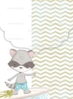 ΠΡΟΣΚΛΗΤΗΡΙΟ ΒΑΠΤΙΣΗΣ BEACH RACOON - Image 2