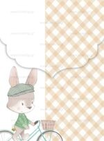 ΠΡΟΣΚΛΗΤΗΡΙΟ ΒΑΠΤΙΣΗΣ BIKER BUNNY - Image 2