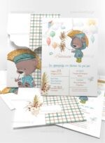 ΠΡΟΣΚΛΗΤΗΡΙΟ ΒΑΠΤΙΣΗΣ RAINY TEDDY - Image 3
