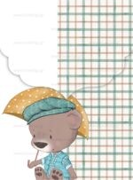 ΠΡΟΣΚΛΗΤΗΡΙΟ ΒΑΠΤΙΣΗΣ RAINY TEDDY - Image 2