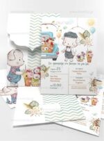 ΠΡΟΣΚΛΗΤΗΡΙΟ ΒΑΠΤΙΣΗΣ PUPPY BLOOM - Image 3