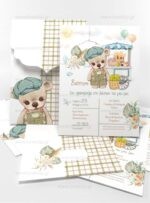 ΠΡΟΣΚΛΗΤΗΡΙΟ ΒΑΠΤΙΣΗΣ CANDY BEAR - Image 3