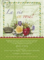ΠΡΟΣΚΛΗΤΗΡΙΟ ΓΑΜΟΥ LA VIE EN ROSE