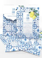 ΠΡΟΣΚΛΗΤΗΡΙΟ ΓΑΜΟΥ MEDITERRANEAN TILES