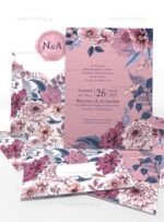 ΠΡΟΣΚΛΗΤΗΡΙΟ ΓΑΜΟΥ NAVY BLOSSOM DARK