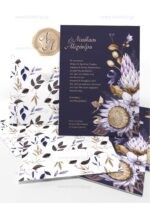 ΠΡΟΣΚΛΗΤΗΡΙΟ ΓΑΜΟΥ EXOTIC LILA DARK