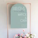Ξύλινη οβάλ Πινακίδα Γάμου – Μίνιμαλ - Image 2