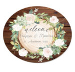 Ξύλινη Πινακίδα γάμου – Rustic Wood
