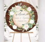 Ξύλινη Πινακίδα γάμου – Rustic Wood - Image 3
